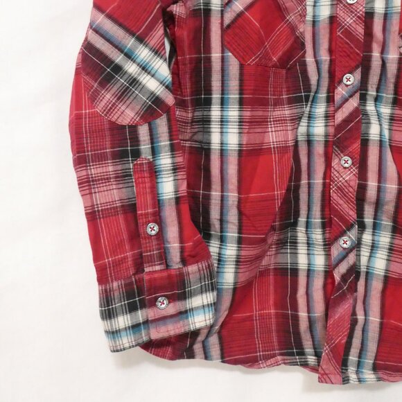 LEVI'S | medium 10-12 years | Casual Plaid Button-Up Shirt | 2 Pockets | NWOT - Picture 6 of 14